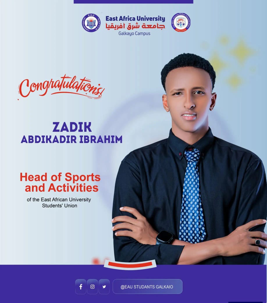 Zadik Abdikari Ibrahim - Head of Sports & Activities