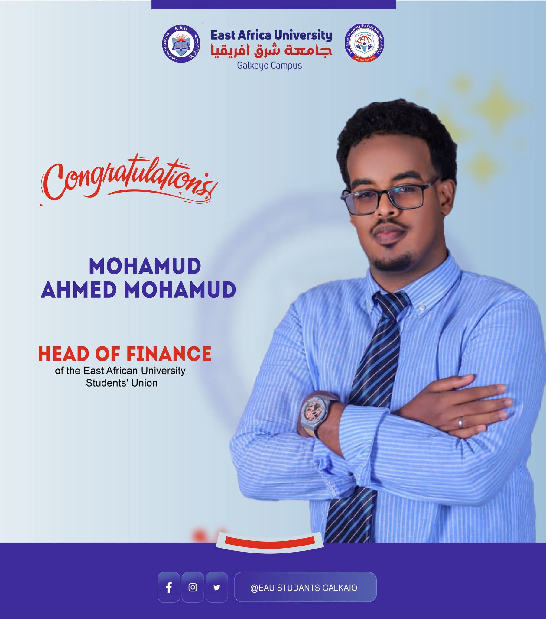 Mohamud Ahmed Mohamud -Head of Finance